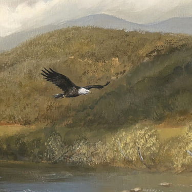 Three Wooden Crosses - Eagle Panel - Fine Art Poster